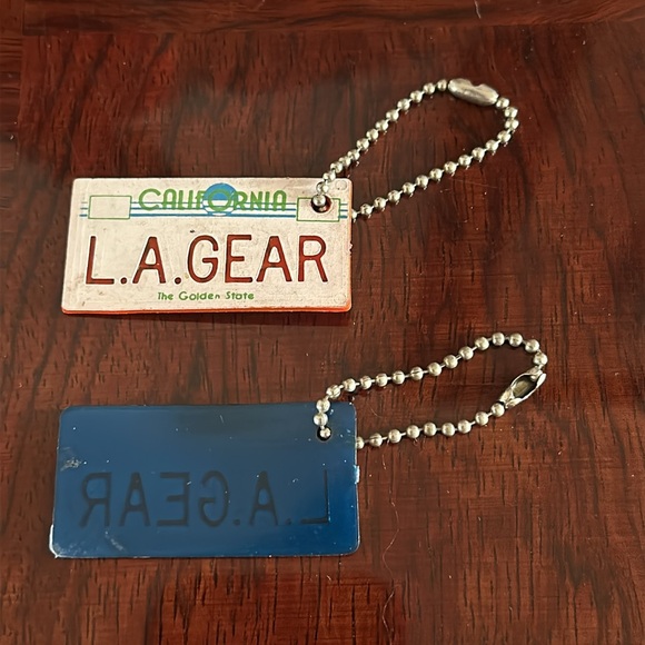 L.A. Gear *Vintage* California License Plate Keychains, Set of 2 - Picture 2 of 7